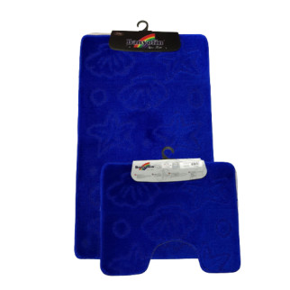 Набір килимків для ванної 2шт: 50*80см+40*50см Classic синій S2-333 ELIF - Інтернет-магазин спільних покупок ToGether