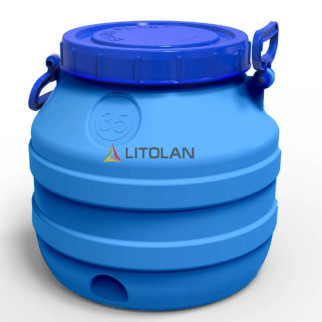 Бідон харчовий 35л 3 шари пластик LITOLAN - Інтернет-магазин спільних покупок ToGether
