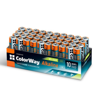 Батарейка лужна AAA/LR03 (бокс-40шт) ColorWay - Інтернет-магазин спільних покупок ToGether