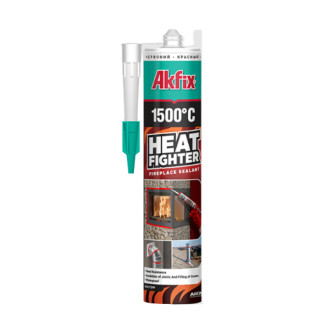 Герметик для печей та камінів термостійкий 310мл Akfix 1500 Heat Fighter - Інтернет-магазин спільних покупок ToGether