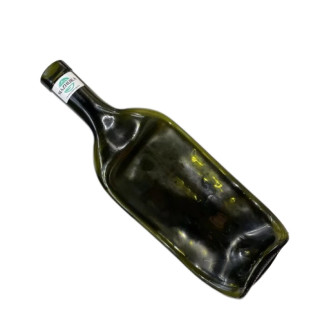 Блюдо для сиру/м`яса/нарізок "сплюснута винна пляшка" коричневе скло mz692664 MAZHURA - Інтернет-магазин спільних покупок ToGether