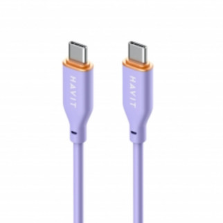 Кабель USB PD Type-C/Type-C Havit HV-CB603 3,0A гіпереластик 1,2м фіолетовий - Інтернет-магазин спільних покупок ToGether