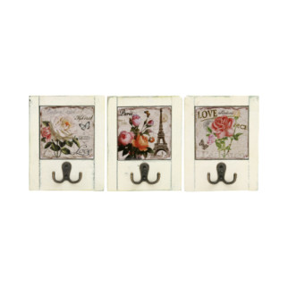 Декоративна вішалка Roses (3 дизайни) з подвійним гачком 18см БОНА ДИ - Інтернет-магазин спільних покупок ToGether