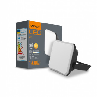 LED Прожектор 20W 5000К 220V чорний VLE-F3-0205B F3 Videx - Інтернет-магазин спільних покупок ToGether