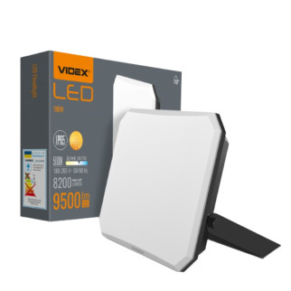 LED Прожектор 100W 5000К 220V чорний VLE-F3-1005B F3 Videx - Інтернет-магазин спільних покупок ToGether