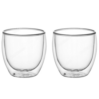 Набір склянок 2шт 250мл з подвійними стінками скло 9011 KAMILLE - Інтернет-магазин спільних покупок ToGether
