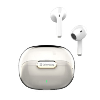 Навушники бездротові ColorWay slim Earbuds CW-TWS2WT білий - Інтернет-магазин спільних покупок ToGether