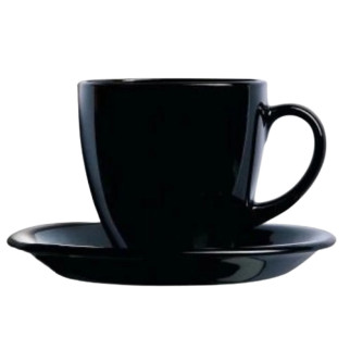 Сервіз чайний Carine 12пр (ч.220мл + блюдце) чорний P4672 Luminarc - Інтернет-магазин спільних покупок ToGether