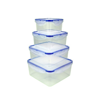 Набір контейнерів для зберігання 4пр. пластик KAMILLE - Інтернет-магазин спільних покупок ToGether