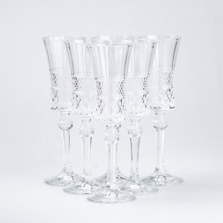 Келих для шампанського скляний прозорий набір 6 шт - Інтернет-магазин спільних покупок ToGether