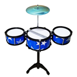 Дитяча іграшка Барабанна установка 1588(Blue) 3 барабани - Інтернет-магазин спільних покупок ToGether