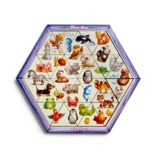 Дерев'яний пазл-головоломка "Тварини" Ubumblebees (ПСД169) PSD169 шестикутник - Інтернет-магазин спільних покупок ToGether