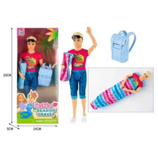 Лялька ST 55669-18 (120/2) висота 30 см, спальний мішок, рюкзак, окуляри, в коробці - Інтернет-магазин спільних покупок ToGether