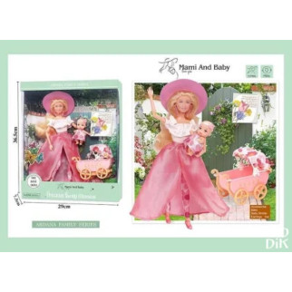 Лялька A 790-1 (24/2) висота 30 см, немовля, зйомне взуття, капелюх, аксесуари, візочок, в коробці - Інтернет-магазин спільних покупок ToGether