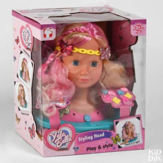 Лялька-Голова YL 888 E (8) Манекен для зачісок та макіяжу, світловий ефект, з аксесуарами, в коробці - Інтернет-магазин спільних покупок ToGether