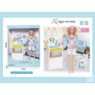 Лялька A 786-2 (36/2) висота 30 см, немовля, зйомне взуття, аксесуари, пеленальний столик, в коробці - Інтернет-магазин спільних покупок ToGether