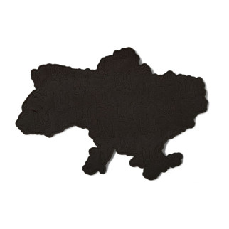 Велкро панель для шевронів Мапа України чорного кольору - Інтернет-магазин спільних покупок ToGether