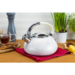 Чайник із свистком Edenberg EB-1900-White 3 л білий - Інтернет-магазин спільних покупок ToGether