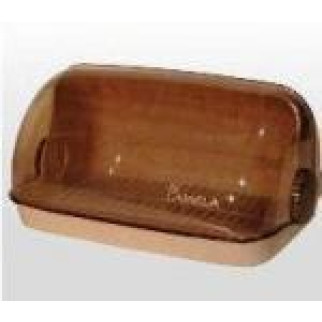 Хлібниця mini пластик 02 коричневий "Галицька" Ламела - Інтернет-магазин спільних покупок ToGether