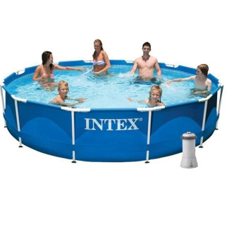 Каркасний басейн Intex 28210 - 5, 366 x 76 см (3 785 л/год, підстилка, тент) - Інтернет-магазин спільних покупок ToGether