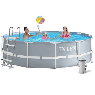 Каркасний басейн Intex 26718 - 5, 366 х 122 см (3 785 л/год, драбина, тент, підстилка) - Інтернет-магазин спільних покупок ToGether