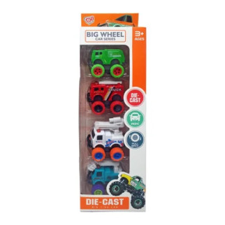 Набір іграшкових машинок JM52243, 4 машинки в наборі, коробка 9,8*5,5*32,5см. (Червоно-зелений) - Інтернет-магазин спільних покупок ToGether