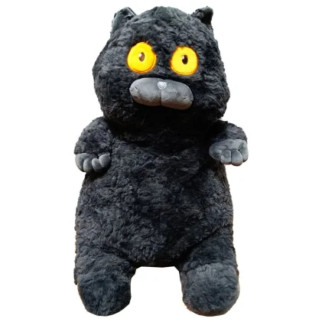 М'яка іграшка "Товстий кіт" K15215, 60 см (Чорний) - Інтернет-магазин спільних покупок ToGether