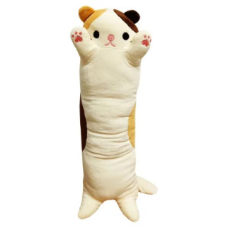 М'яка іграшка антистрес "Кіт батон" L15103, 70 см (Білий) - Інтернет-магазин спільних покупок ToGether