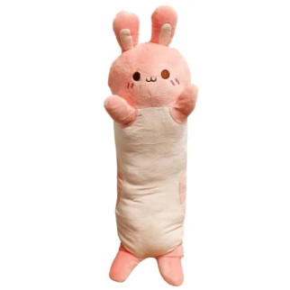 М'яка іграшка антистрес "Кіт батон" L15103, 70 см (Рожевий) - Інтернет-магазин спільних покупок ToGether