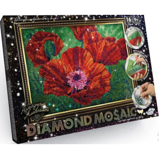 Набір креативної творчості Алмазний живопис DIAMOND MOSAIC Маки - Інтернет-магазин спільних покупок ToGether
