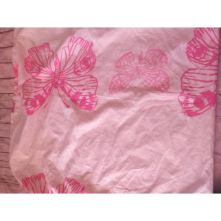 Спальне наволочка Біла з рожевими метеликами 77*81 см Б\В - Інтернет-магазин спільних покупок ToGether
