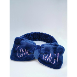 Косметична пов'язка omg для волосся ,повязка на голову синя - Інтернет-магазин спільних покупок ToGether