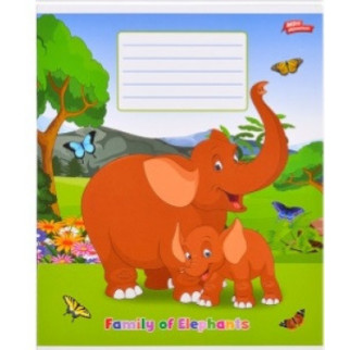 Зошит 12 аркушів лінія "Family" слон - Інтернет-магазин спільних покупок ToGether
