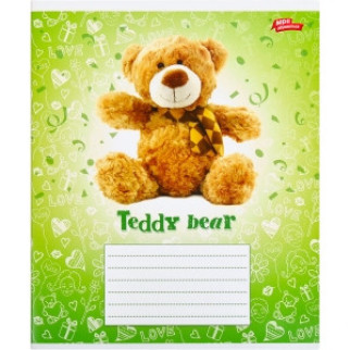 Зошит 12 аркушів лінія "Teddy Bear" зелений - Інтернет-магазин спільних покупок ToGether