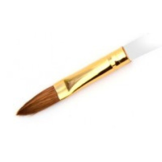 Пензлик соболь для акрилу №6 із золотою ручкою - Інтернет-магазин спільних покупок ToGether