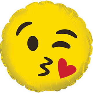 Кулька фольгована Смайл "Поцілунок" жовта - Інтернет-магазин спільних покупок ToGether