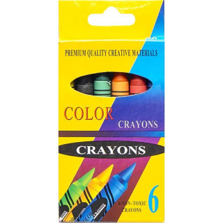 Воскові олівці 6 кольорів CRAYONS - Інтернет-магазин спільних покупок ToGether