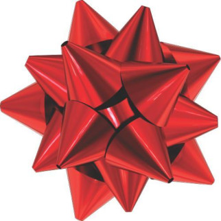 Бантик подарунковий червоний 4 см - Інтернет-магазин спільних покупок ToGether