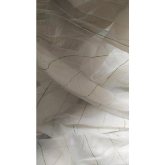 Тюльовий відріз білий в зелену смужку 80*626 см - Інтернет-магазин спільних покупок ToGether