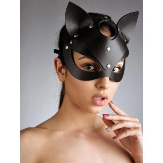 Маска кішечки, екошкіра, чорна "Kitty" - Інтернет-магазин спільних покупок ToGether