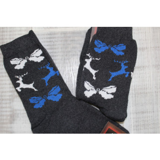 Жіночі махрові шкарпетки Житомир Синій візерунок - Інтернет-магазин спільних покупок ToGether