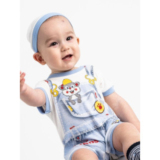 Emotion Kids блакитний комплект (комбінезон + шапочка) на хлопчика Зріст 62 - Інтернет-магазин спільних покупок ToGether