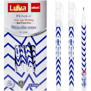 Ручка масляна "Luva" "Ellott" в лінію синя - Інтернет-магазин спільних покупок ToGether