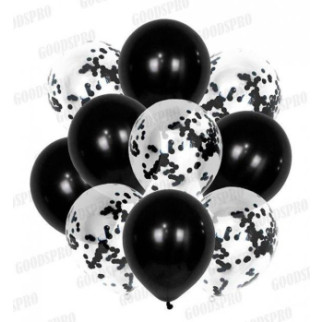 Набір кульок «PARTY BALLOON» 10 шт чорні - Інтернет-магазин спільних покупок ToGether