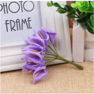 Квітка кала фіолетова на ніжці, фоміран - Інтернет-магазин спільних покупок ToGether