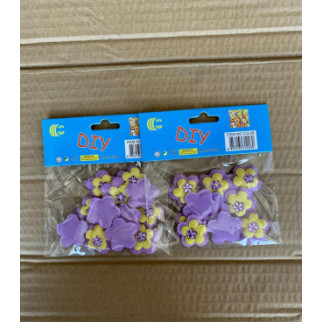Фетрові квіточки для декору 3см Фіолетові - Інтернет-магазин спільних покупок ToGether