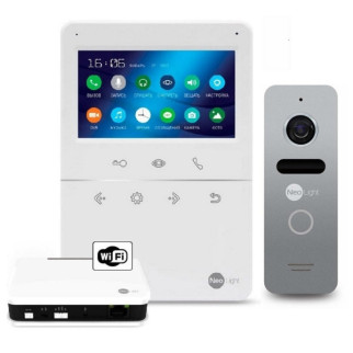 Комплект відеодомофону NeoLight Tetta+ WiFi Box silver - Інтернет-магазин спільних покупок ToGether