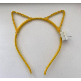 Обруч "Кішечка", що світиться Вуха Жовтий - Інтернет-магазин спільних покупок ToGether