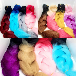 Канекалон (Волосся 2-х кольорове, омбре) в асортименті - Інтернет-магазин спільних покупок ToGether
