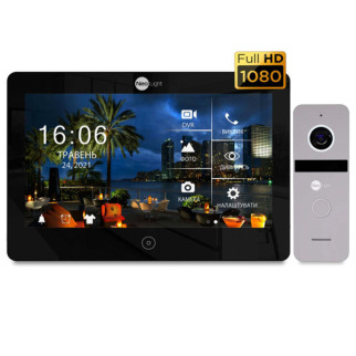 Комплект відеодомофона NeoLight Mezzo HD WF Black/SOLO FHD Silver - Інтернет-магазин спільних покупок ToGether